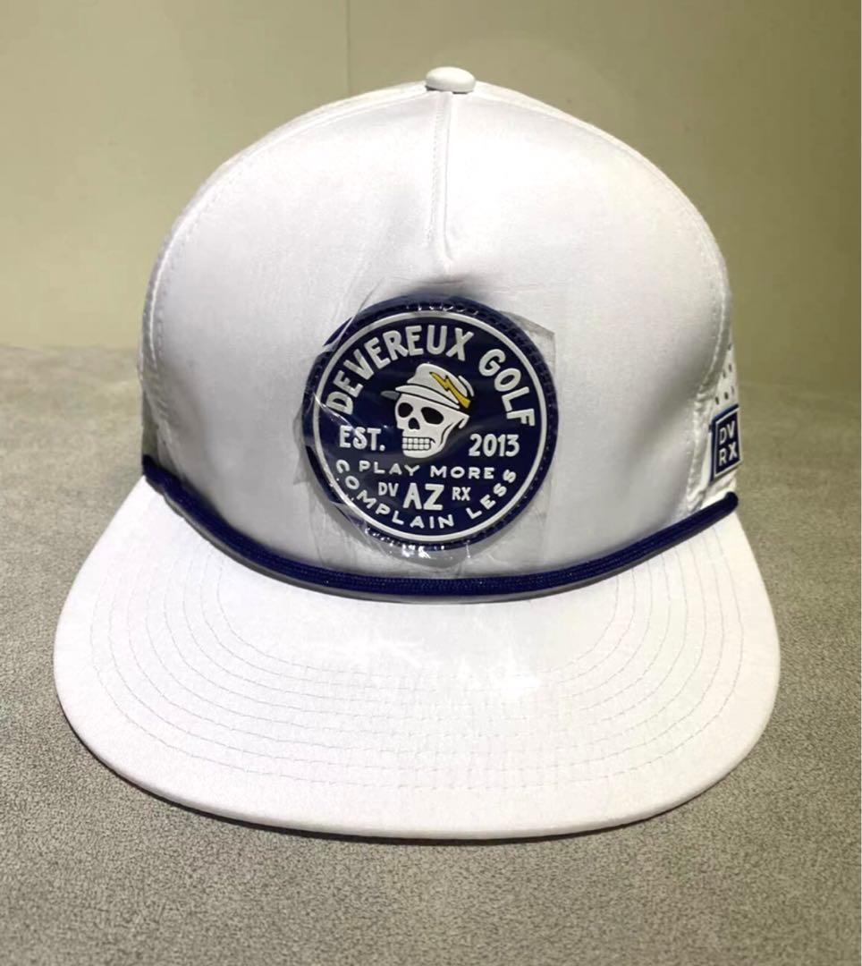 新品未使用　デヴァローゴルフ　メンズ　キャップ　帽子●ホワイト