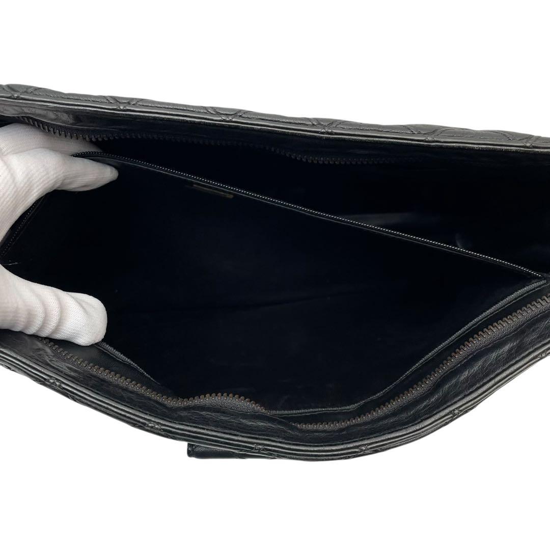 シャネル ビコローレ マトラッセ ラムスキン クラッチ セカンド ハンド バッグ