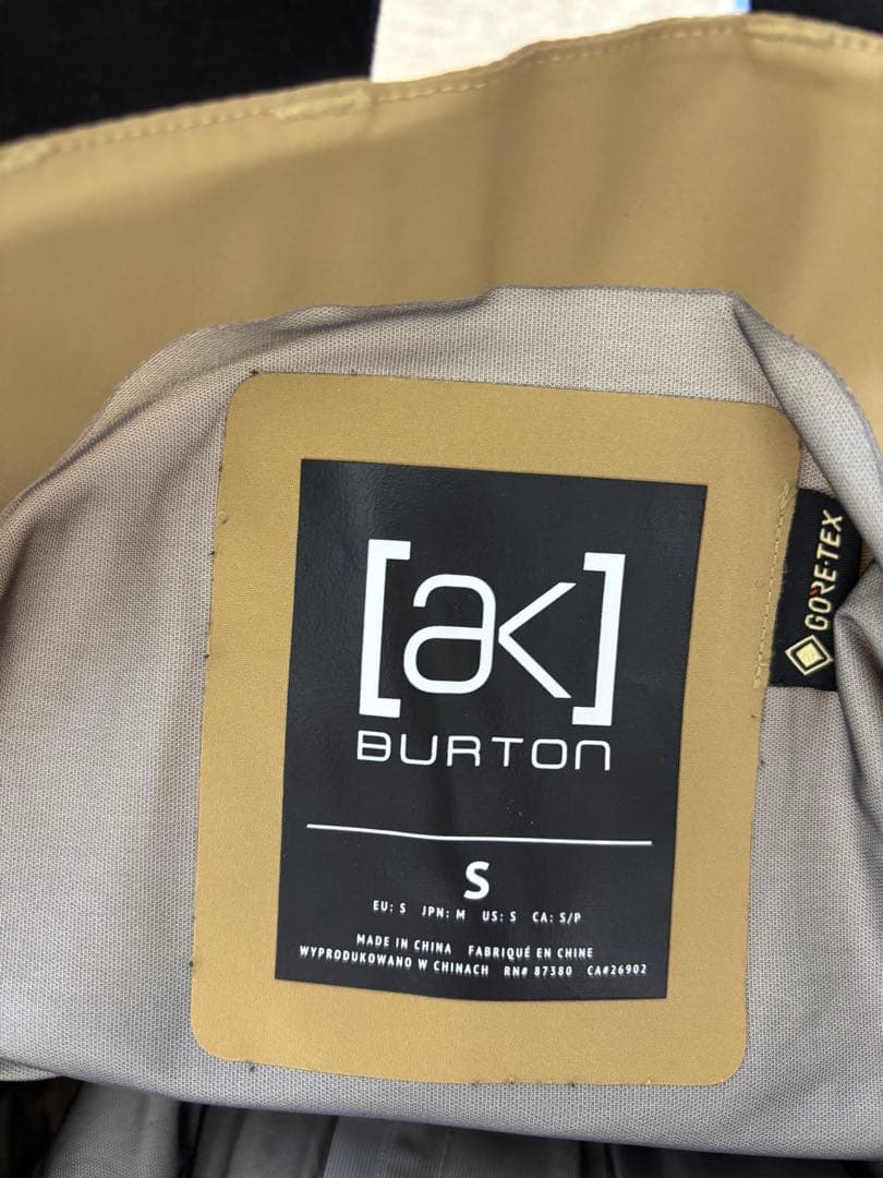 Burton[ak]スノーボード ビブパンツ メンズ GORE-TEX ベージュ