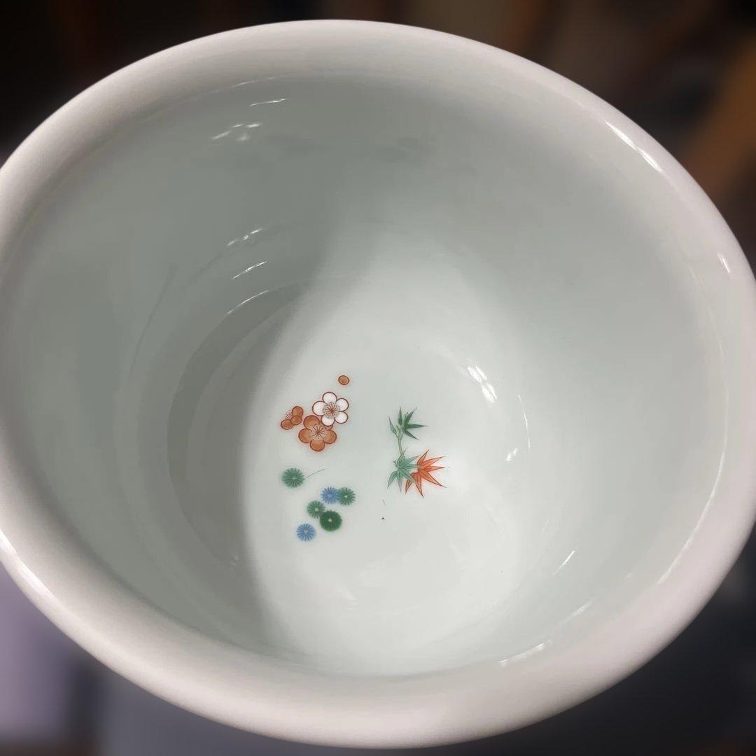 茅乃舎特注　深川製磁製　しのぎ深丼　2つ