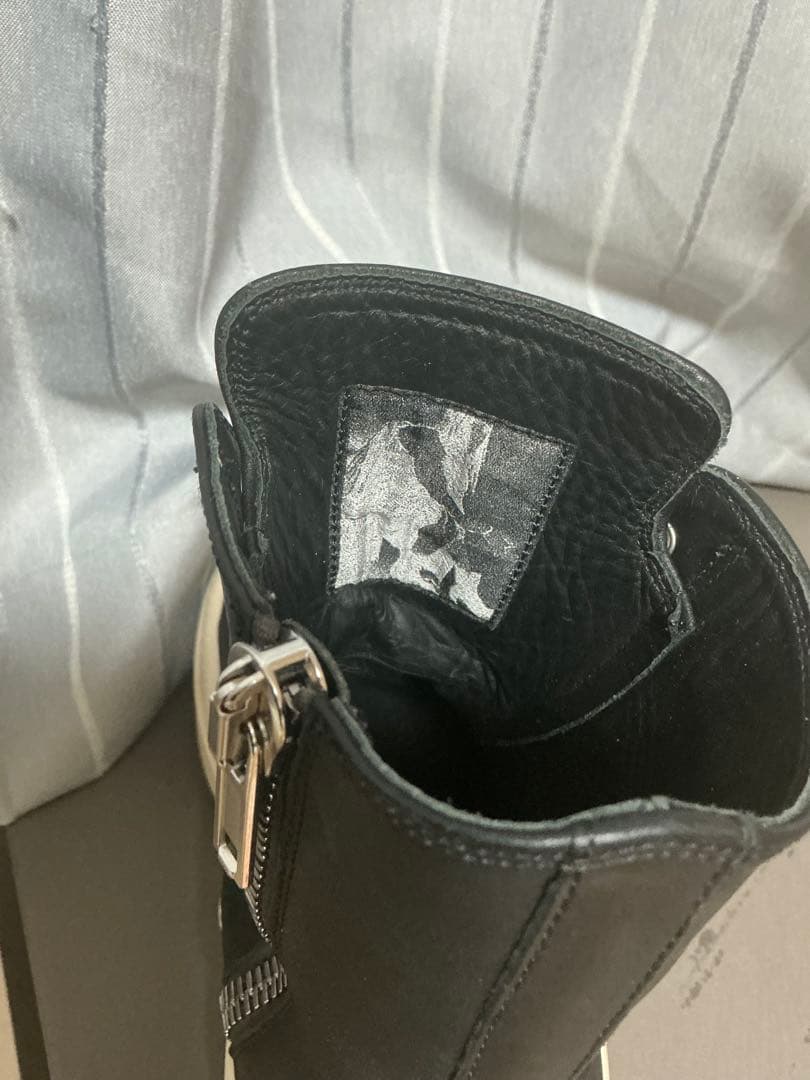 靴 rick owens ramones high bumper