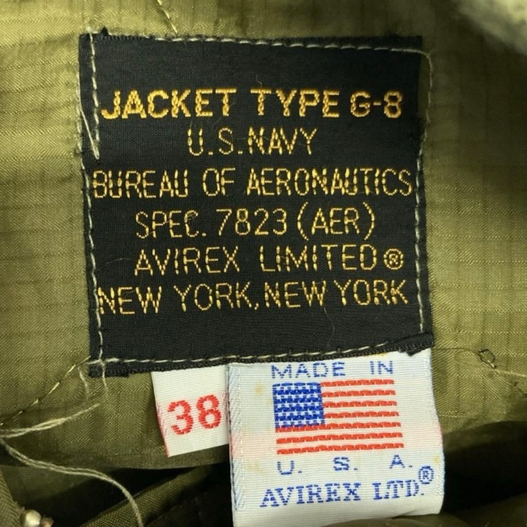 90s AVIREX G-8 USA製 米軍WEP ビンテージワッペン付き