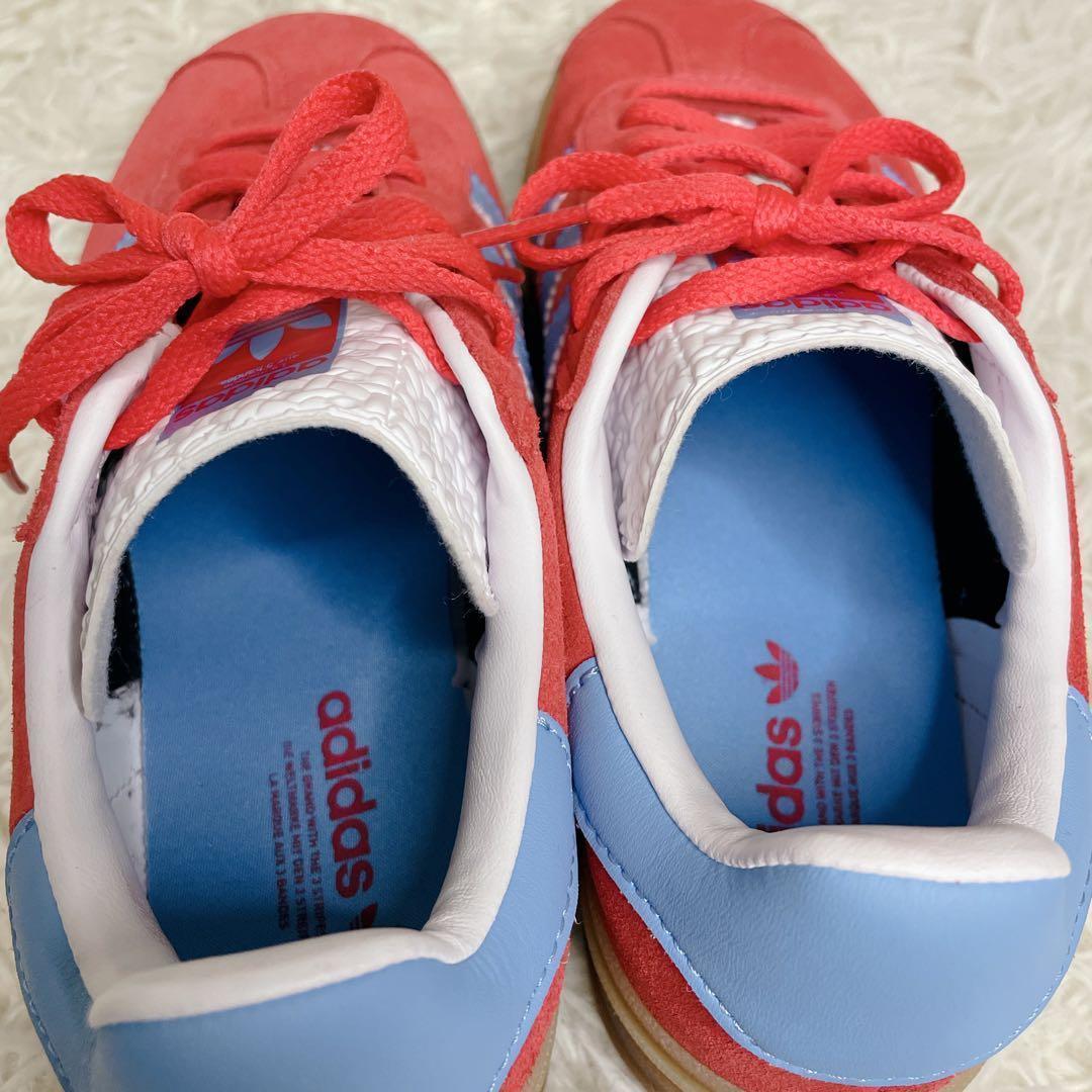 【未使用級】adidas GAZELLE BOLD スニーカー 厚底 赤 青