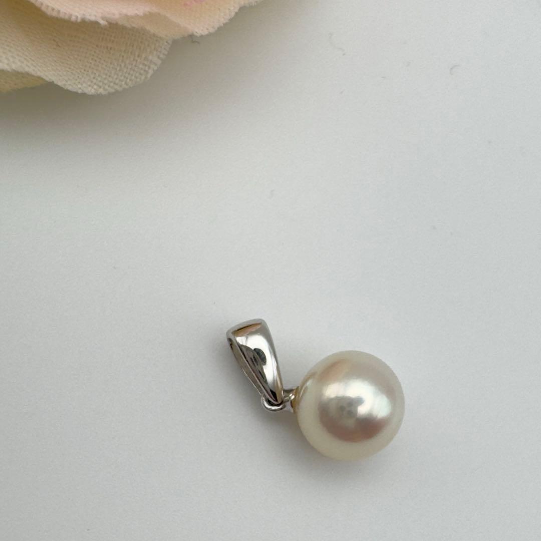 ○田崎真珠　アコヤ真珠ネックレストップpt900