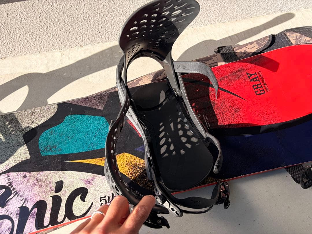 Gray Epic スノーボード バインディング付き