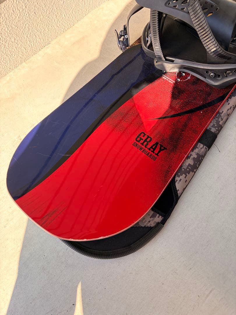 Gray Epic スノーボード バインディング付き