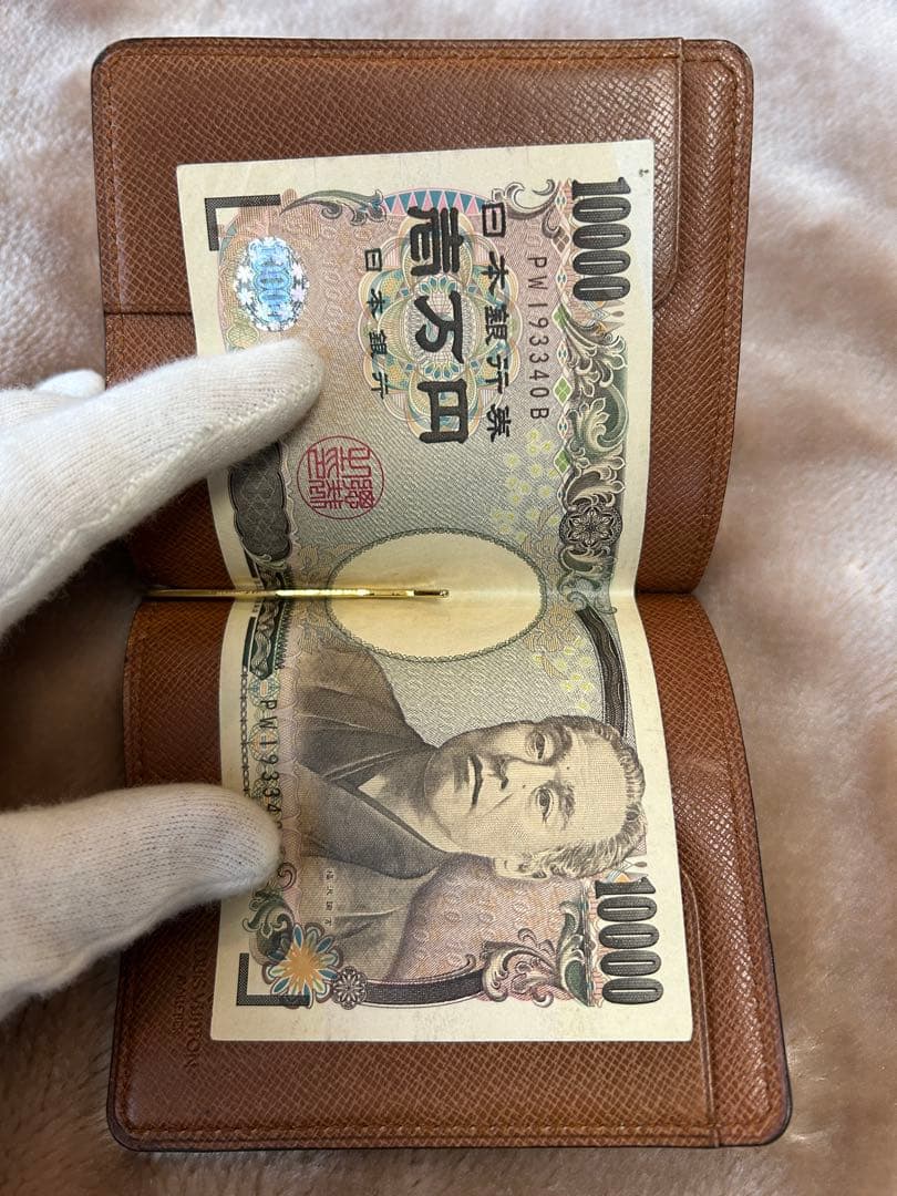 ルイヴィトンLOUISVUITTONマネークリップポルトフォイユパンスモノグラム