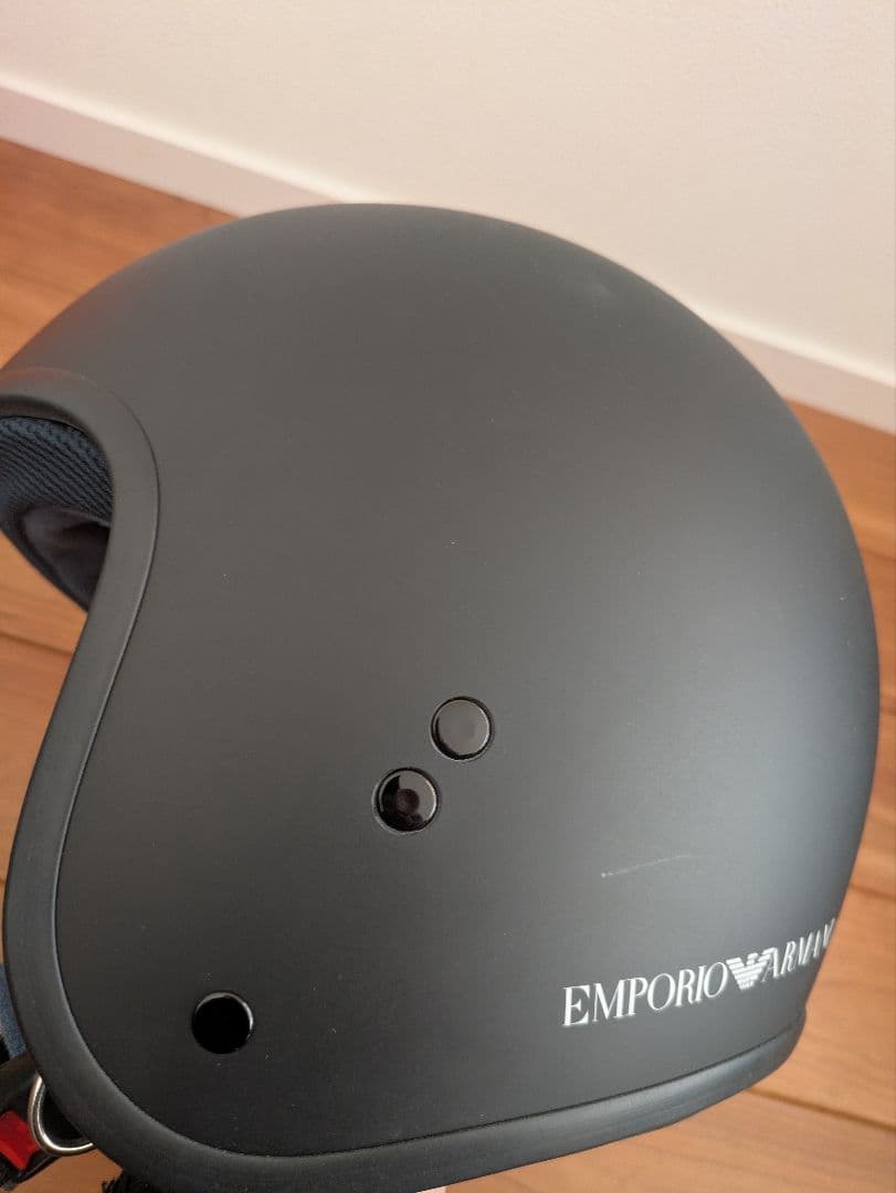 EMPORIOARMANI　ジェットヘルメット マットブラック　イタリア製未使用