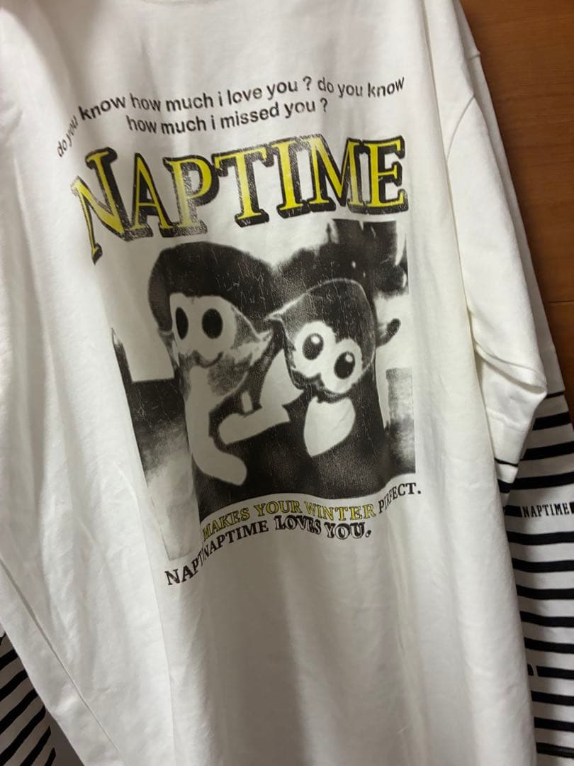 Naptime フェイクレイヤード ロングtシャツ