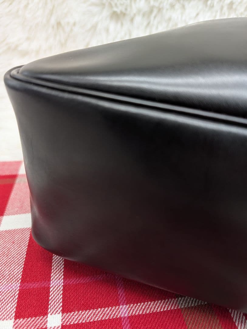 値下げ●LONGCHAMP ロンシャン ブラックトートバッグ メタルロック付き