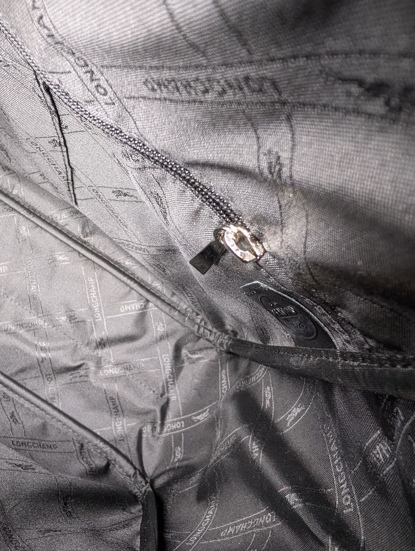 値下げ●LONGCHAMP ロンシャン ブラックトートバッグ メタルロック付き