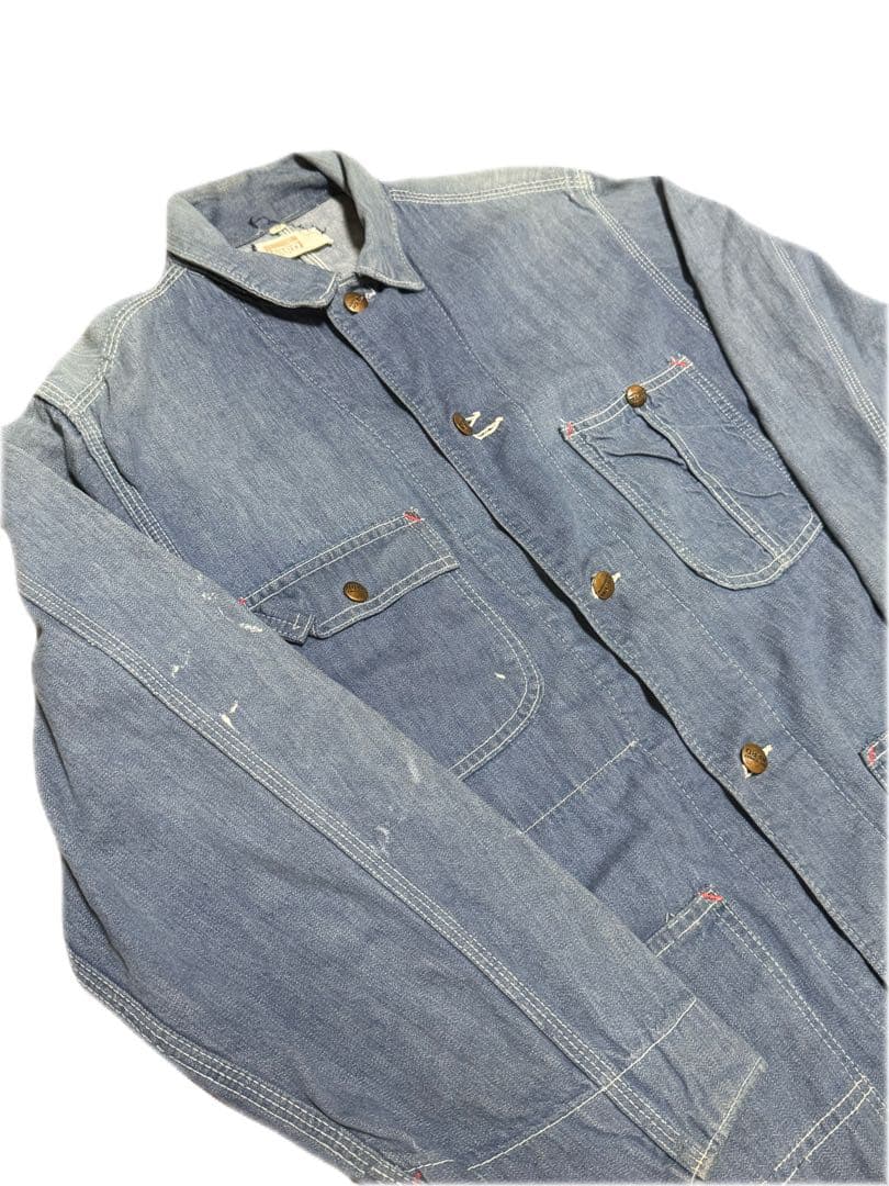 う*ぬ様 60s 70s カバーオールmontgomery ward デニム