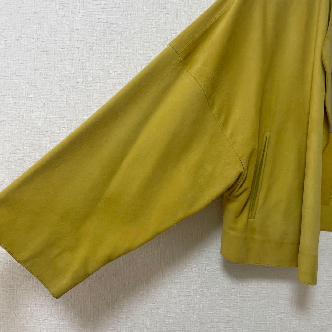 eabure✖︎RHC ライトアウター　黄色　イエロー36 レザージャケットやぎ