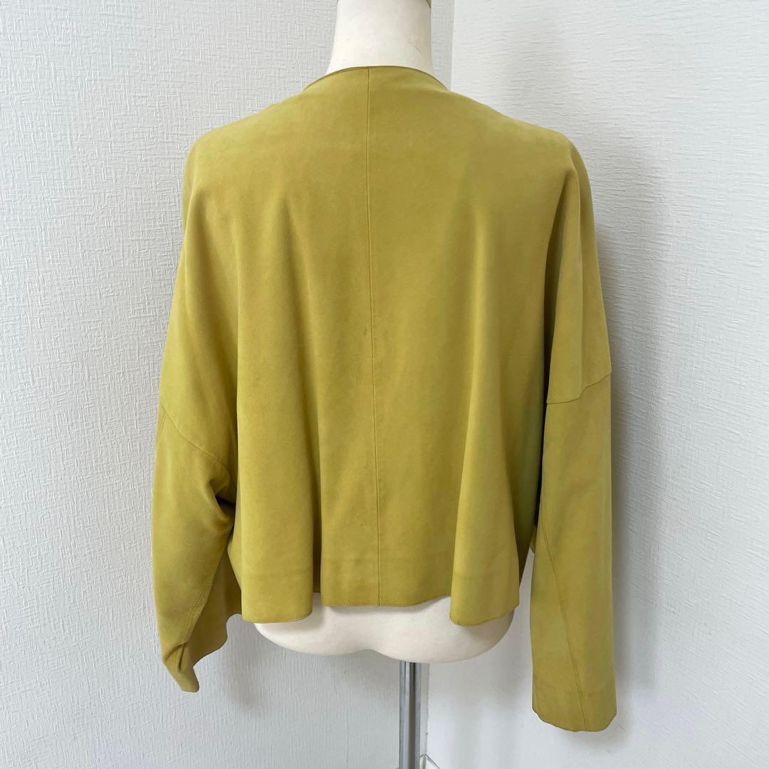 eabure✖︎RHC ライトアウター　黄色　イエロー36 レザージャケットやぎ