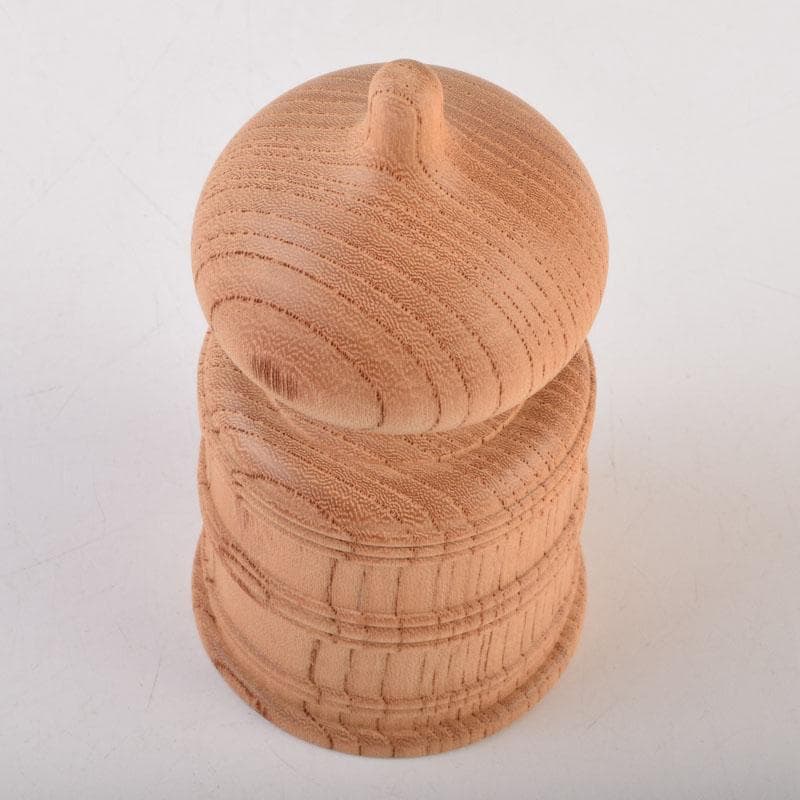 伊勢神宮　欅製　擬宝珠　香合　宇治橋渡始記念　V　8958