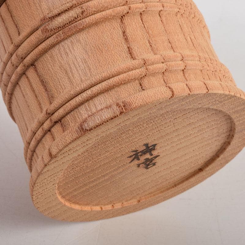 伊勢神宮　欅製　擬宝珠　香合　宇治橋渡始記念　V　8958