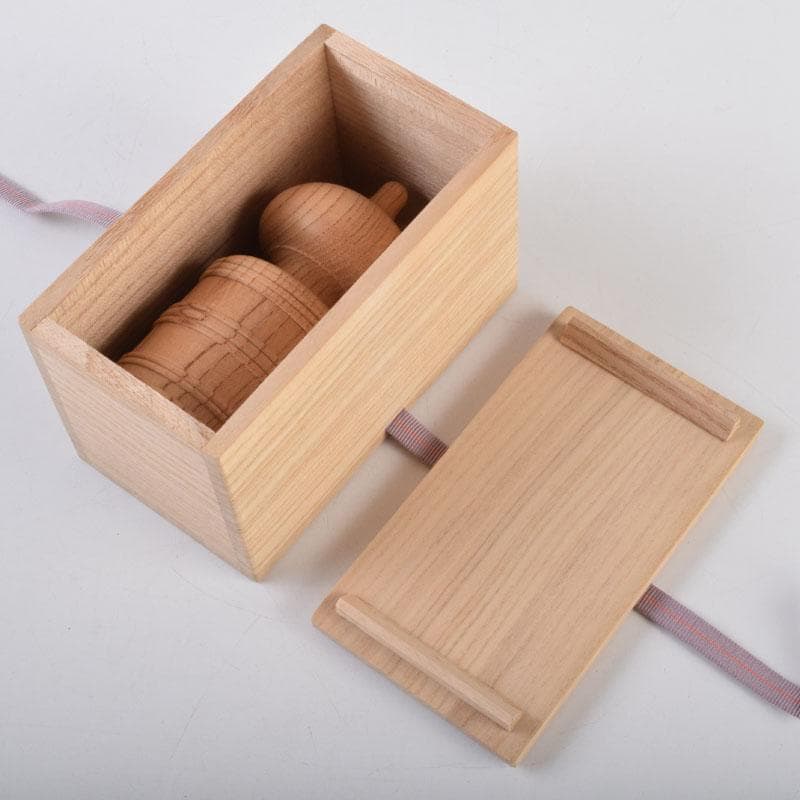 伊勢神宮　欅製　擬宝珠　香合　宇治橋渡始記念　V　8958