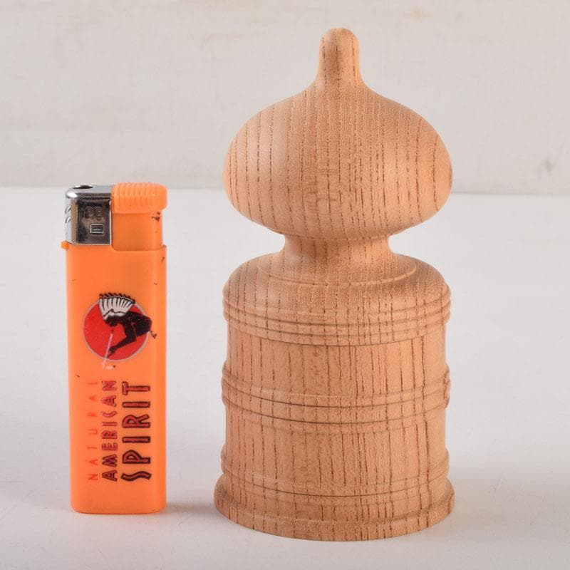 伊勢神宮　欅製　擬宝珠　香合　宇治橋渡始記念　V　8958