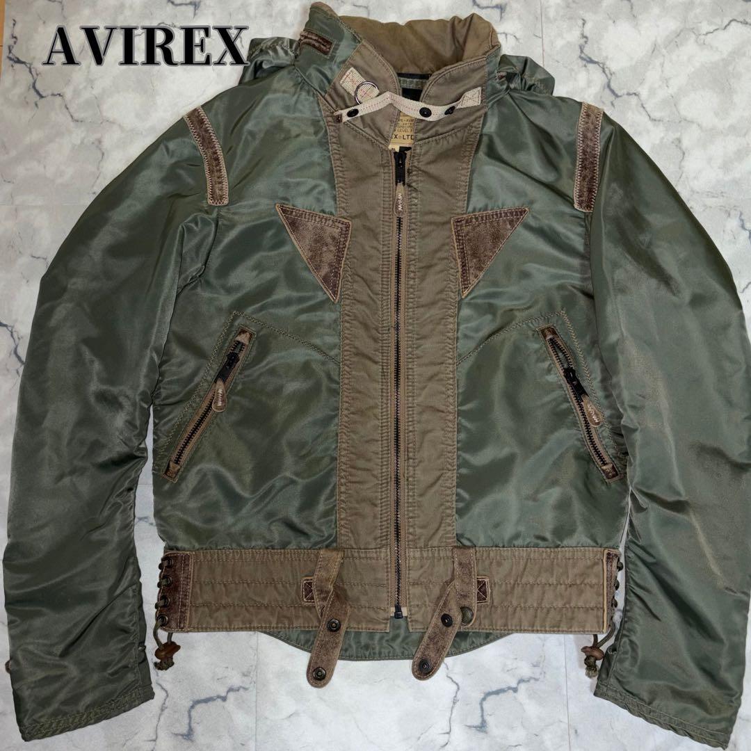 AVIREX 60周年記念/STYLE 6172074羊革使用フライトジャケット