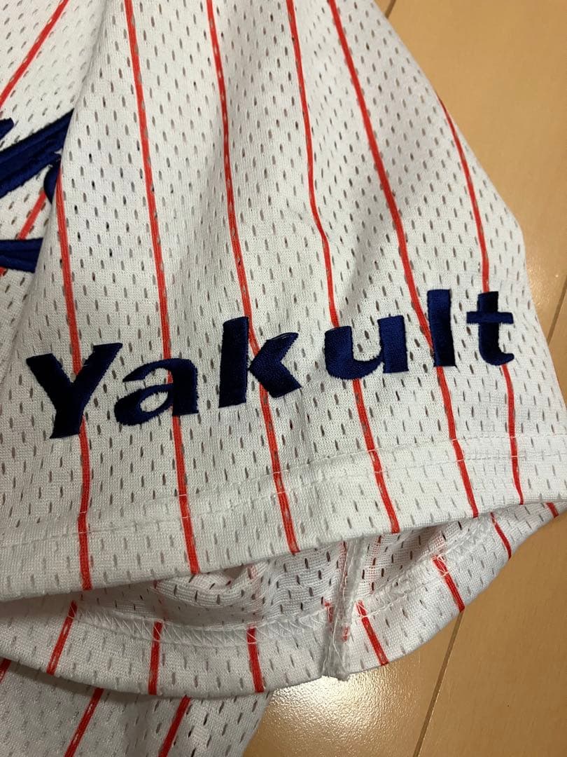 東京ヤクルトスワローズ　シャープ産業　ユニフォーム　当時　ミズノ　復刻　無地