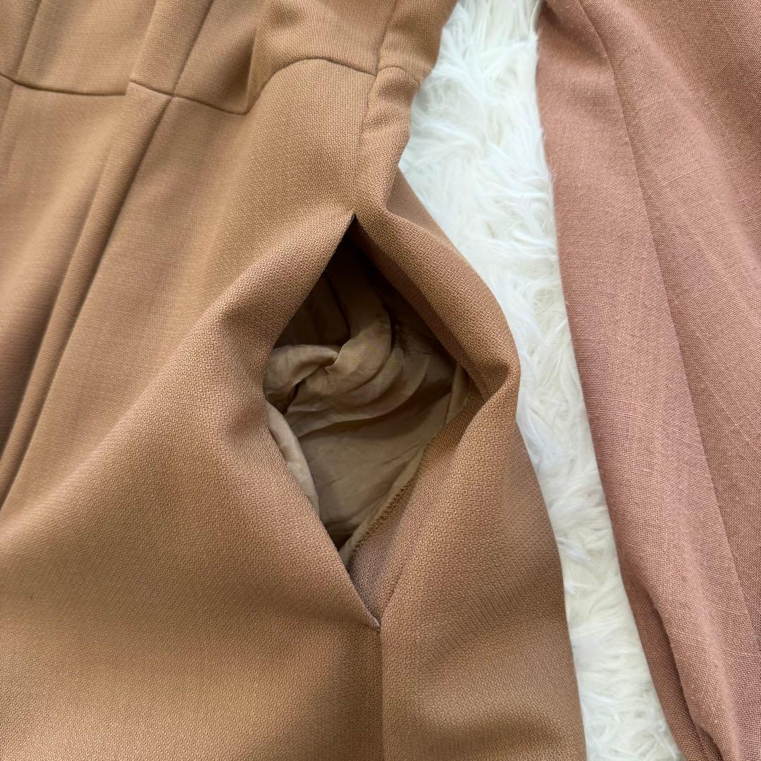 人気　24AW アナイ　シアーロングワンピース　シャツ　金ボタン　Aライン