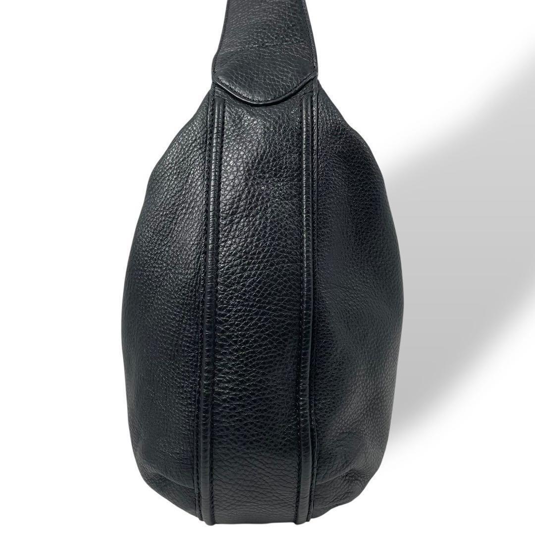 美品 4789 COACH コーチ ショルダーバッグ レザー ブラック