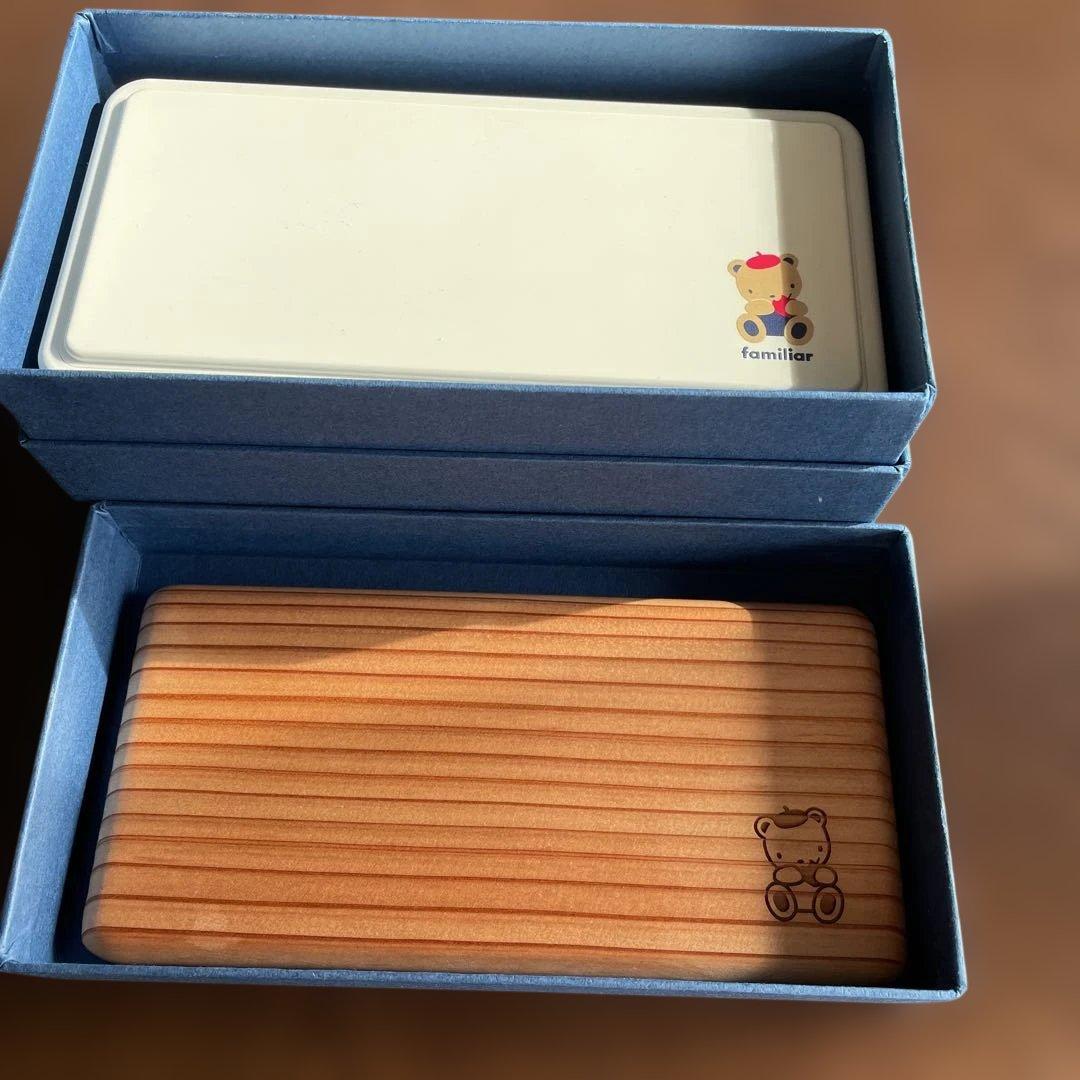 a.y（新品未使用）ファミリア　木製　ランチボックス　約500ml