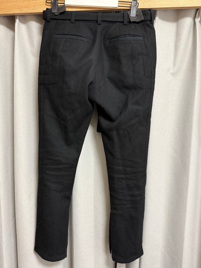 sacai ライダースデザイン メルトン パンツ