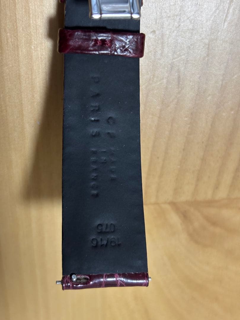 カミーユフォルネ　カイマン　シャイニー　アンチスウェット　Dバックル付19mm