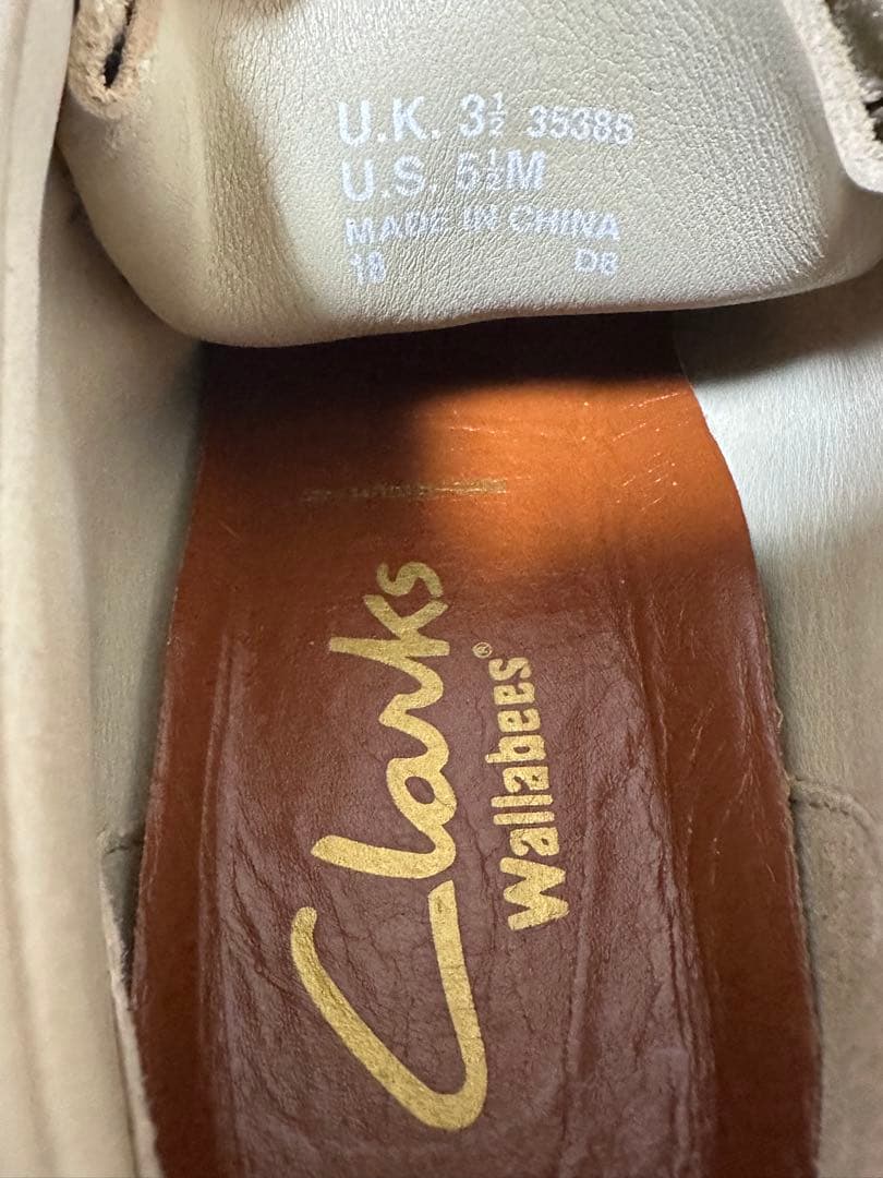 クラークス ワラビー Clarks ベージュ　US5 1/2 uk3 1/2
