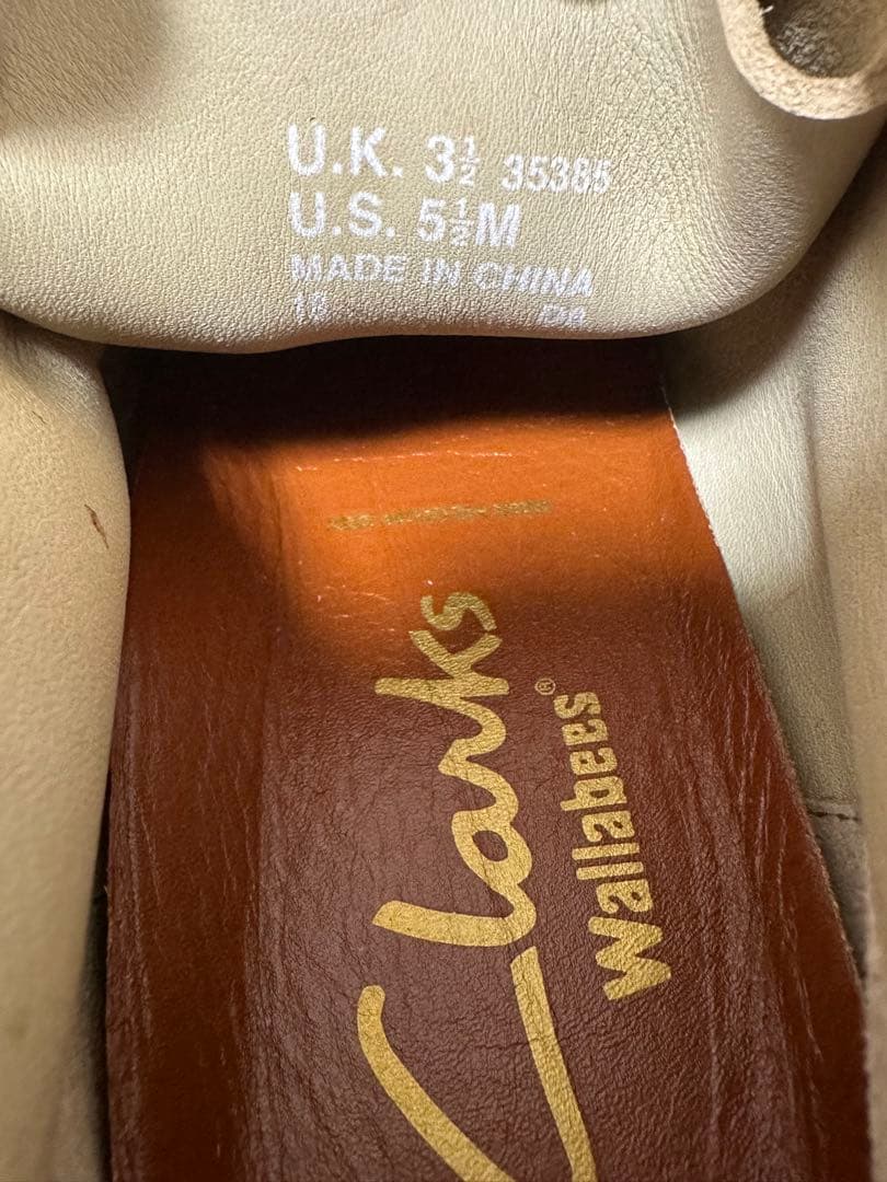 クラークス ワラビー Clarks ベージュ　US5 1/2 uk3 1/2