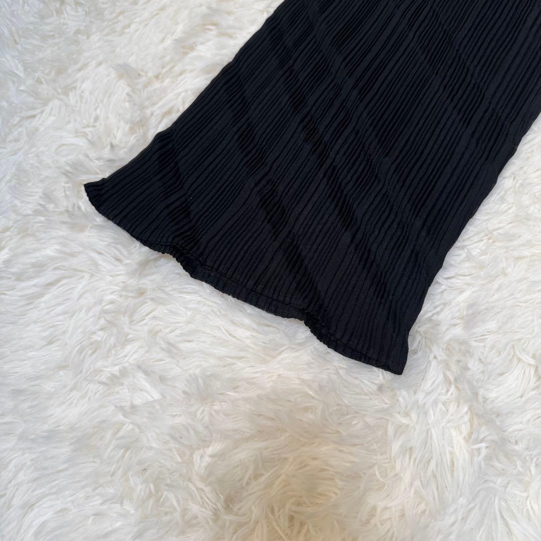 【美品】ISSEY MIYAKE プリーツプリーズ ワイドパンツ ブラック