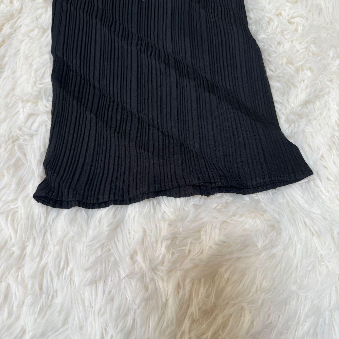 【美品】ISSEY MIYAKE プリーツプリーズ ワイドパンツ ブラック