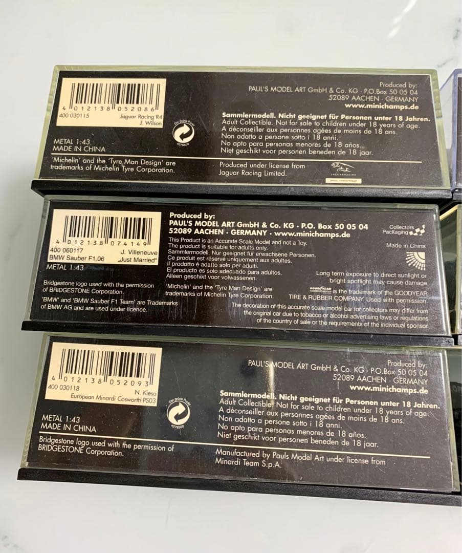 ミニカー 6台セット ミナルディ MINICHAMPS 