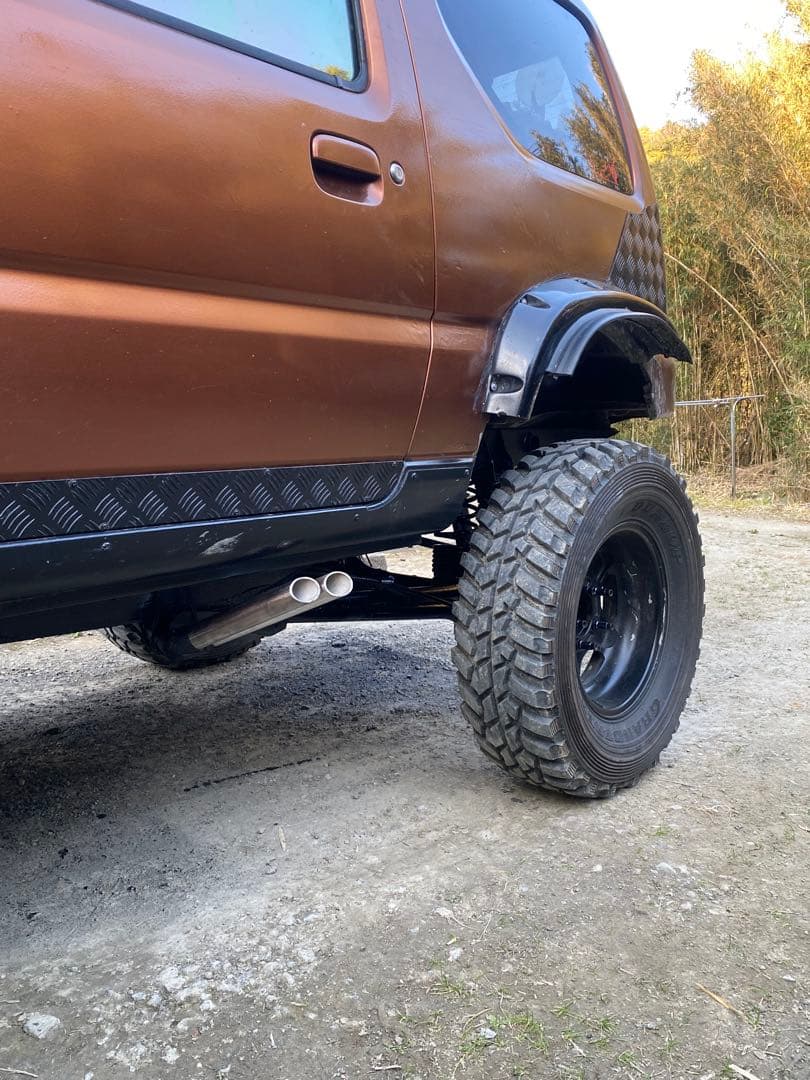 ジムニー　jb23 マフラー　サイド出し