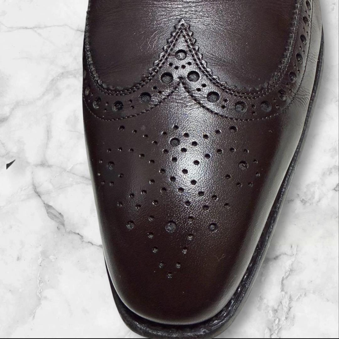 美品　SCOTCH GRAIN スコッチグレイン　ダークブラウン ウィングチップ