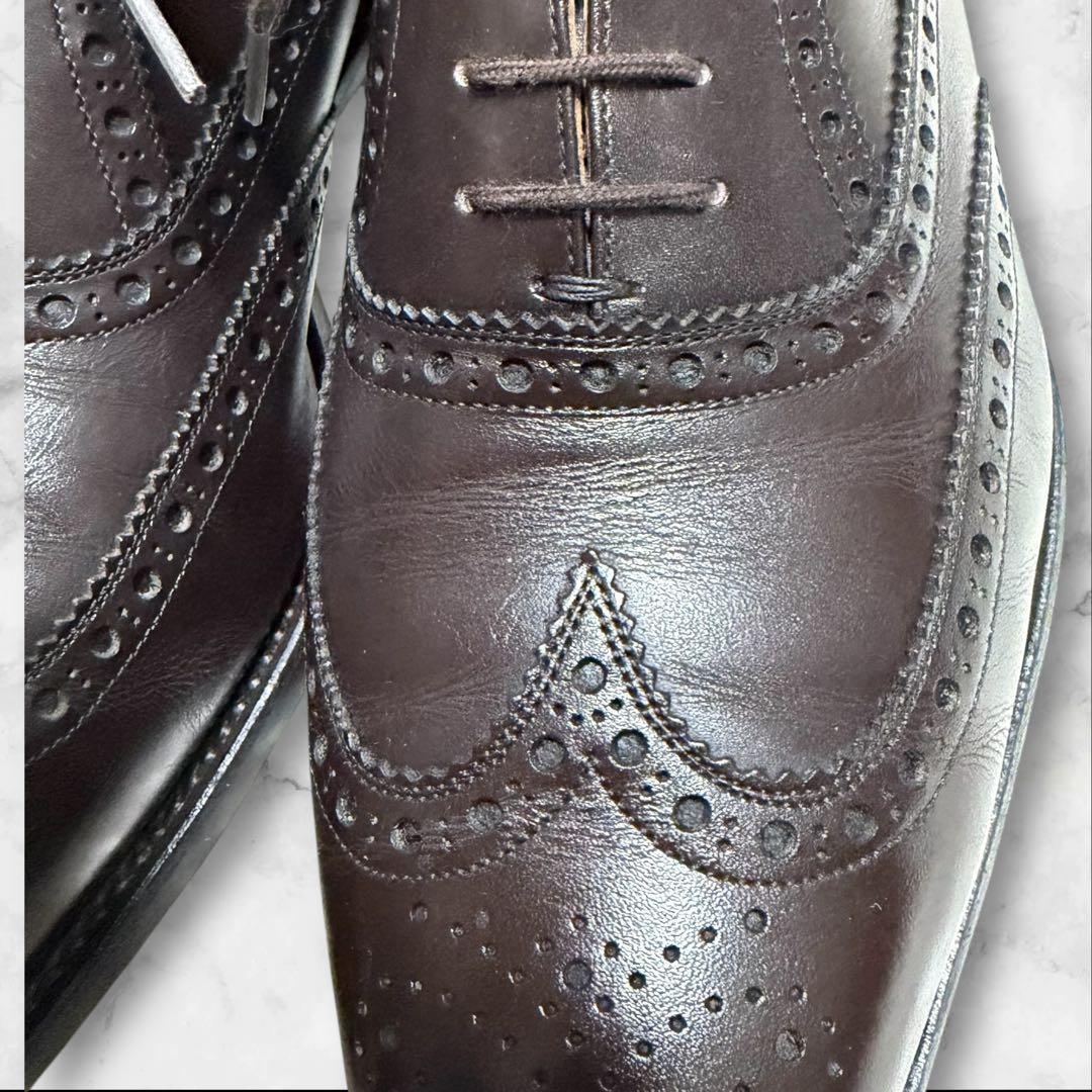 美品　SCOTCH GRAIN スコッチグレイン　ダークブラウン ウィングチップ