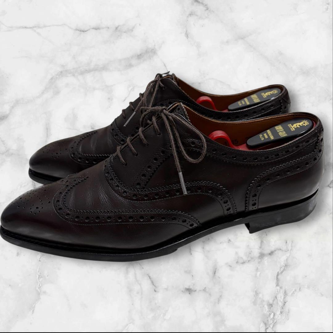 美品　SCOTCH GRAIN スコッチグレイン　ダークブラウン ウィングチップ