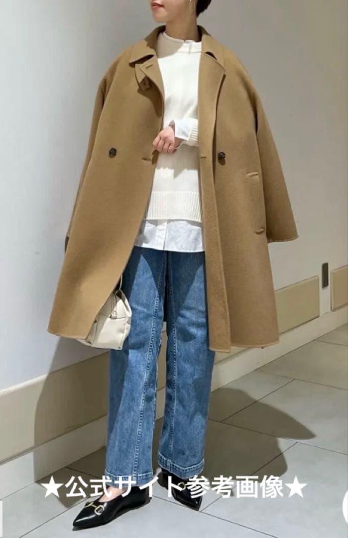 ♡23区♡【滝沢眞規子さん着用】ウールリバー チェスターコート♡完売38キャメル