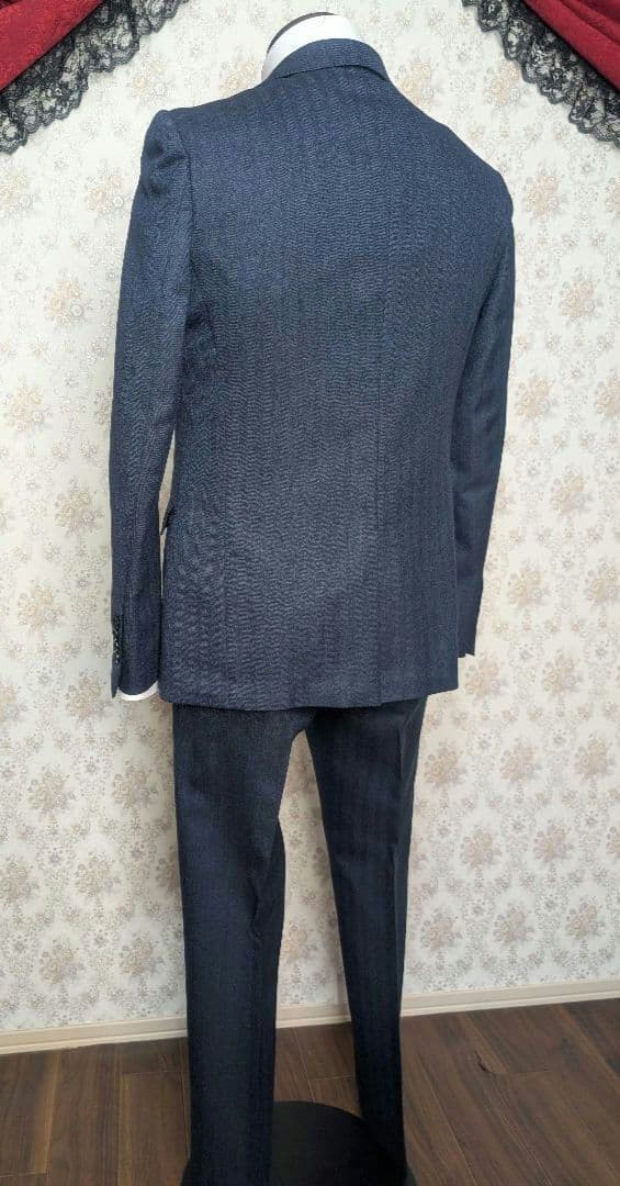 【極美品】スーツセレクト スリーピース スーツ A4