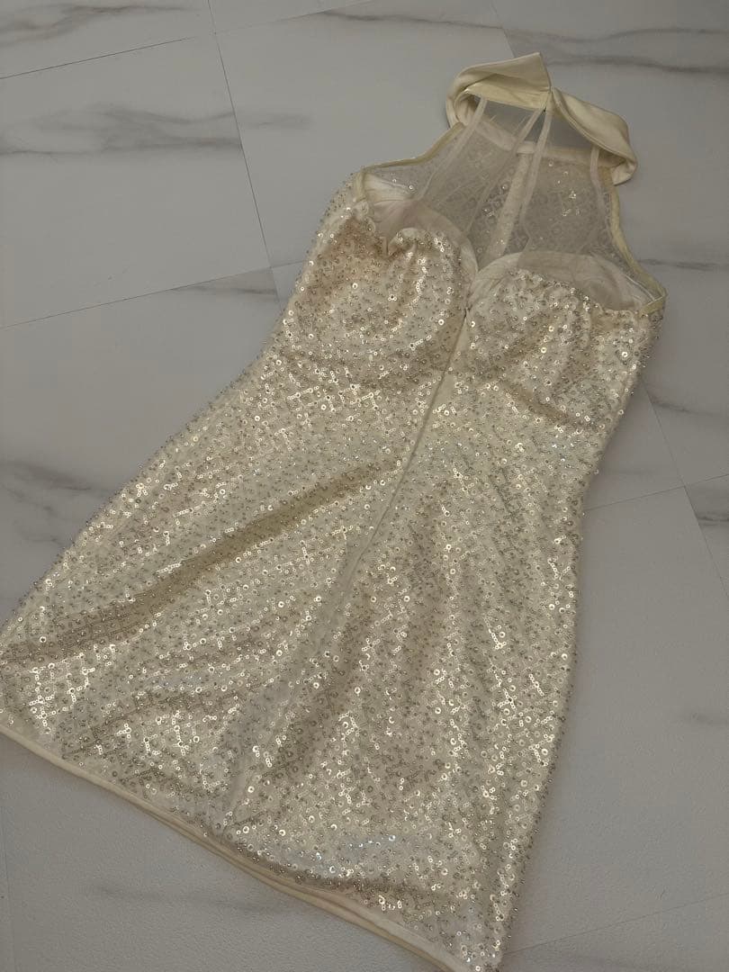 限定値下げ‼️sugar ホワイト タイトドレス ローブドフルール