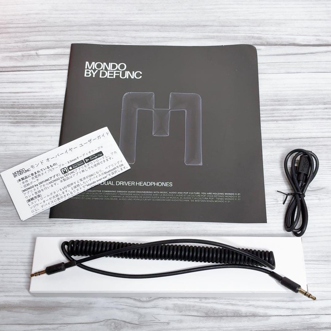 【MONDO BY DEFUNC】 ヘッドホン 有線 ワイヤレス クリア