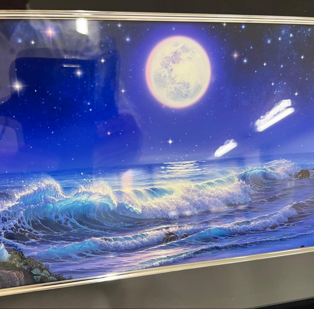 ディズニー　ラッセン　ムーンライトストーリー　ミクスドメディア　アールビバン