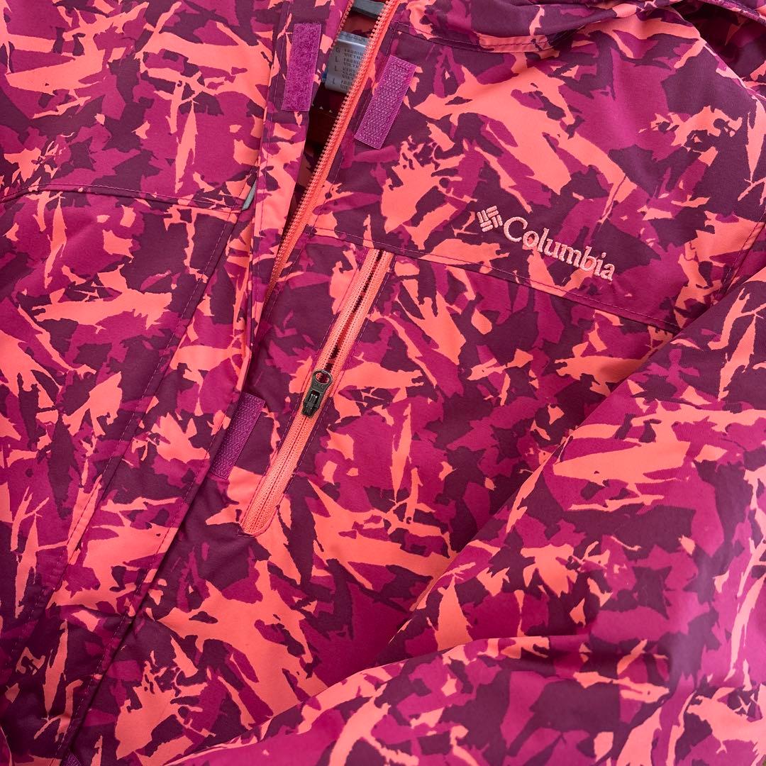 Columbia 子ども用スキーウェア ピンク/オレンジ