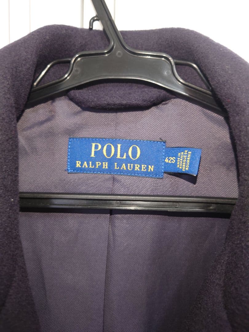 ポロラルフローレン ピーコート ネイビー 42 ショート