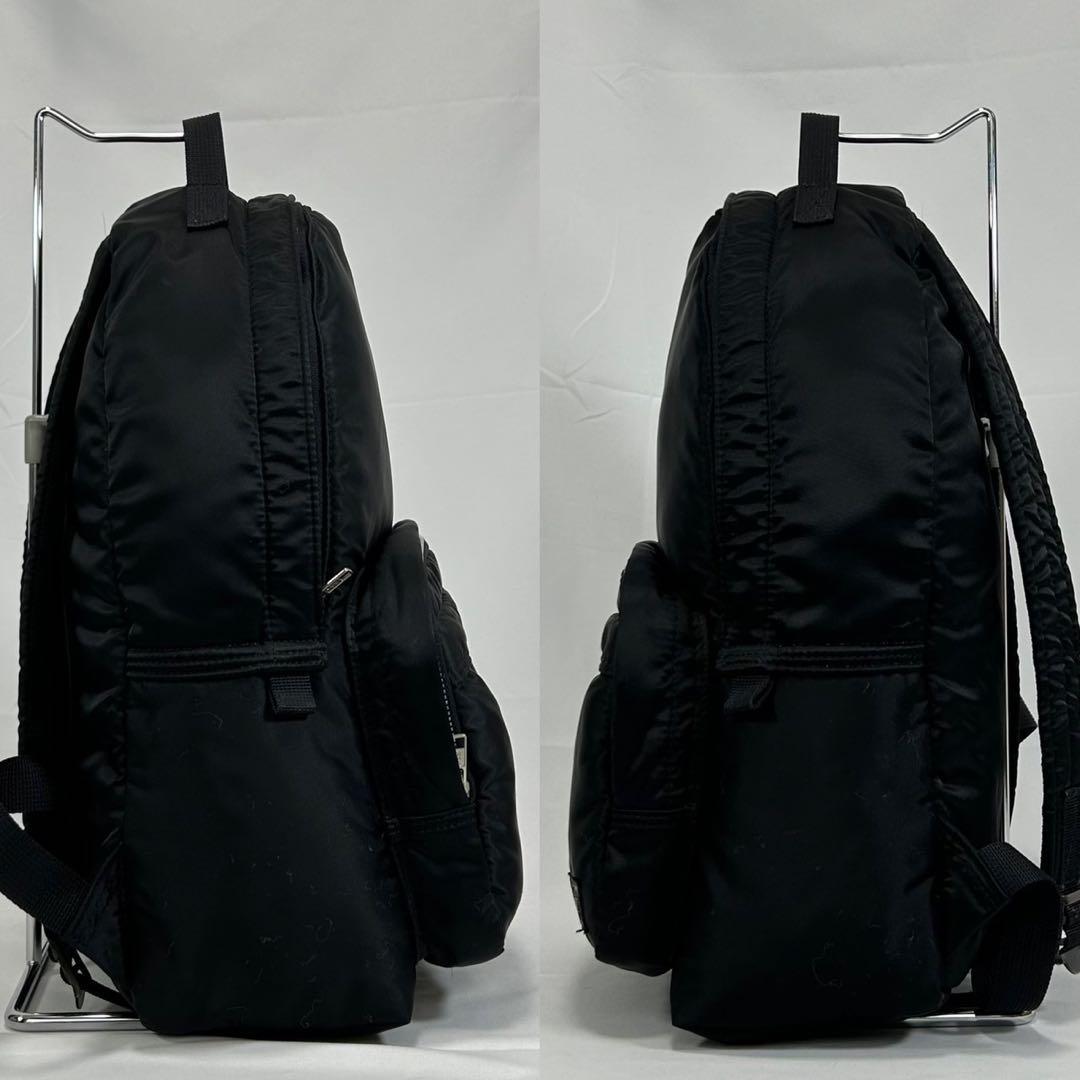 【美品】ポーター タンカー リュック ナイロン 肩掛け 黒 A4可 大容量