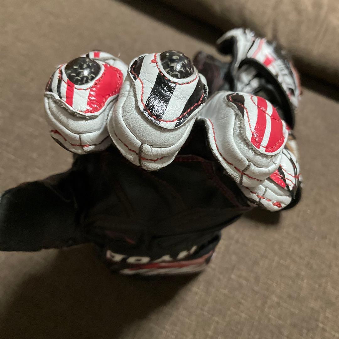 ヒョウドウ レーシンググローブ　HYOD HRG201DN D3O 赤　M