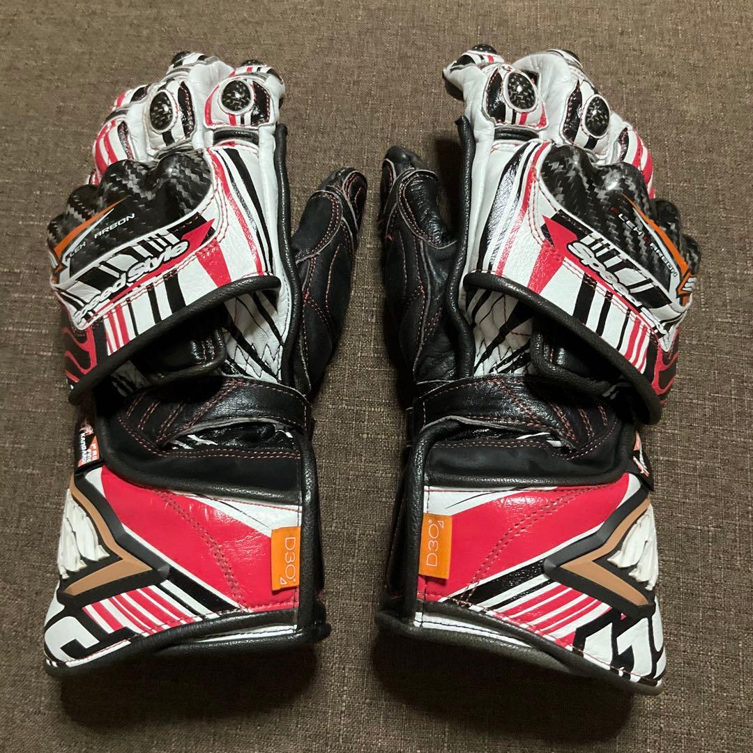 ヒョウドウ レーシンググローブ　HYOD HRG201DN D3O 赤　M