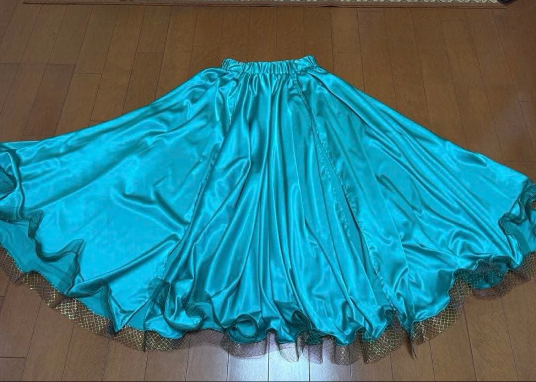 ベリーダンス 衣装 エメラルドグリーン オリエンタル フュージョン