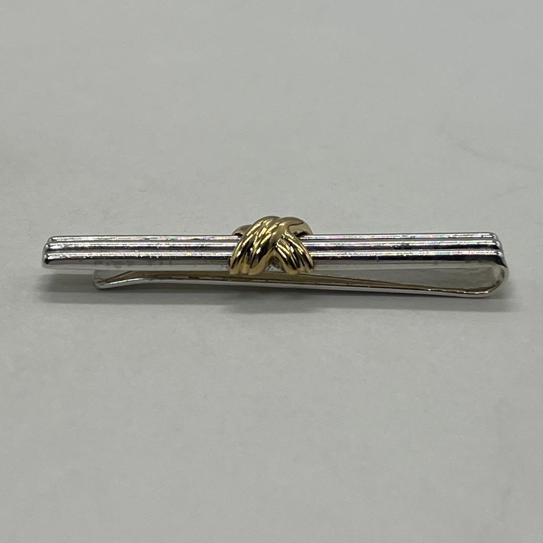 ティファニー TIFFANY シグネチャークロス ネクタイピン コンビ 希少